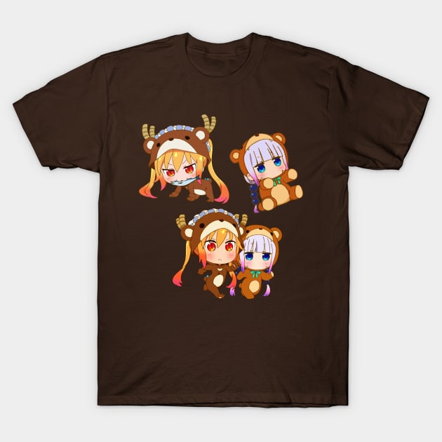 bear dragons T-Shirt by Amacha